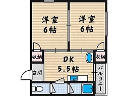 間取図画像 2DK