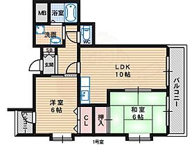 ペガサス1番館住吉  ｜ 大阪府大阪市住吉区苅田８丁目7番3号（賃貸マンション2LDK・5階・50.17㎡） その2