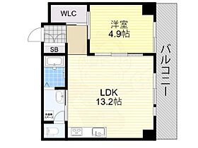 帝塚山グリーンレジデンス 301 ｜ 大阪府大阪市阿倍野区帝塚山１丁目（賃貸マンション1LDK・3階・48.63㎡） その2