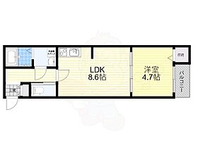 アフィット西今川  ｜ 大阪府大阪市東住吉区西今川１丁目（賃貸アパート1LDK・2階・32.65㎡） その2