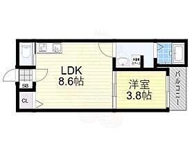 大阪府大阪市住吉区住吉２丁目（賃貸アパート1LDK・1階・29.70㎡） その2