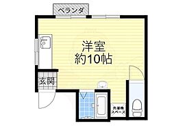 ハウス大幸 ワンルームの間取図画像