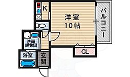 ドミール西田辺 3階