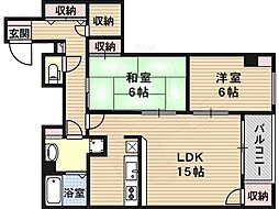 パラディ西田辺 1階