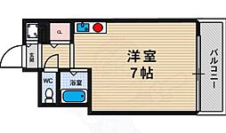 ステータス西田辺 ワンルームの間取図画像