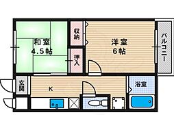 フォルム・K 2DKの間取図画像