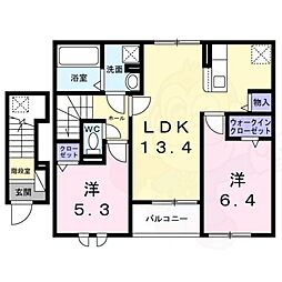 照ケ丘矢田2丁目アパート 2階/-