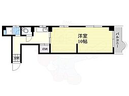 パークサイド長居 1Kの間取図画像
