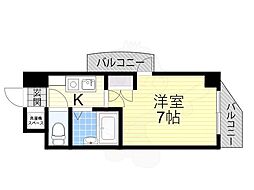 エストゥディオ・アヴァンサル 1Kの間取図画像
