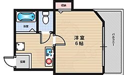 ベルレジデンス長居21 1Kの間取図画像