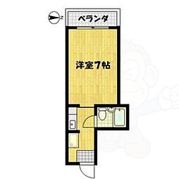 サンハイツ山之内 ワンルームの間取図画像