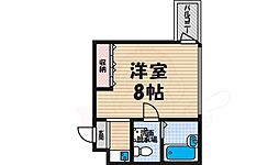 ホワイトハウス公園前 ワンルームの間取図画像
