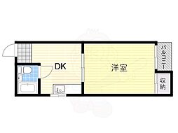 ハイムエルザ 1LDKの間取図画像