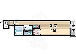 ドエルレーベン ワンルームの間取図画像