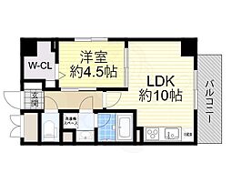 クラシスト播磨町 1LDKの間取図画像