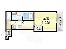 クレアール西今川 1Kの間取図画像