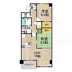 シャーメゾン白鷺 2LDKの間取図画像