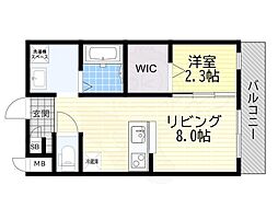 リアコート北田辺2 3階/-