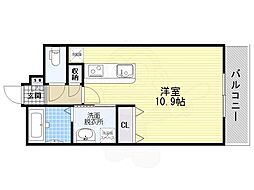 ヴィラルーチェ ワンルームの間取図画像