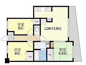 セレッソコート桃山台  ｜ 大阪府豊中市東泉丘２丁目（賃貸マンション3LDK・2階・64.00㎡） その2