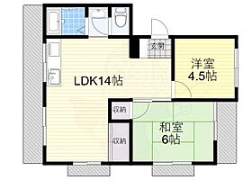 コーポ緑地  ｜ 大阪府豊中市寺内１丁目4番11号（賃貸マンション2LDK・2階・50.00㎡） その2