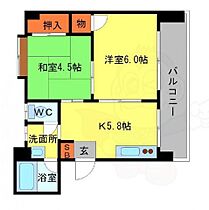 大阪府豊中市上野東２丁目（賃貸マンション2K・3階・35.47㎡） その2