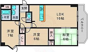 大阪府吹田市佐井寺１丁目1番23号（賃貸マンション3LDK・1階・71.34㎡） その2