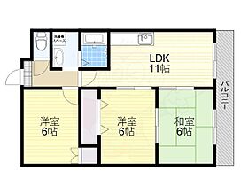 ベルメゾン千里  ｜ 大阪府豊中市上新田３丁目6番28号（賃貸マンション3LDK・5階・61.00㎡） その2