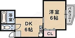ヴェルデ向丘 1DKの間取図画像