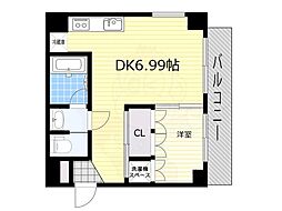 LEGIAN 1DKの間取図画像