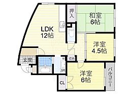 第20千里ハイツ 1階/-