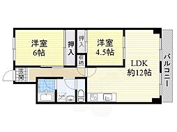 千里ハイツ 6階