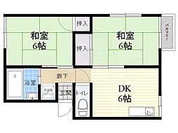 第2三賀ハウス 2階/-
