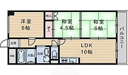メゾン・ド・フロール 3LDKの間取図画像