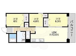 緑地公園パークハイツ7号棟 5階