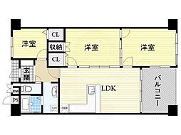 リッツサントノーレ 3LDKの間取図画像