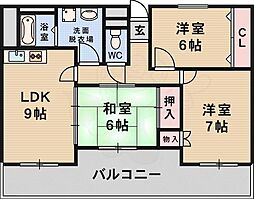 ラフィーネ竹園 1階/-