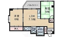 パーク21 2DKの間取図画像
