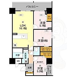 グラントリアノン緑地公園 5階/-