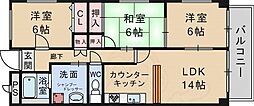 日恵ハイツD棟 1階/-