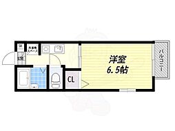 山辺ハイツ 1Kの間取図画像