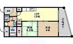 スタシア緑地公園 2LDKの間取図画像