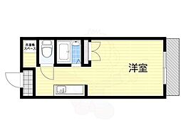 イーズ3 ワンルームの間取図画像