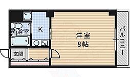 グランピーノ桃山台 ワンルームの間取図画像