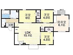 グロワール 4LDKの間取図画像