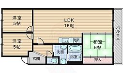 グランドロイヤル 3LDKの間取図画像