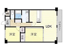 パシフィックマンション3 2階/-