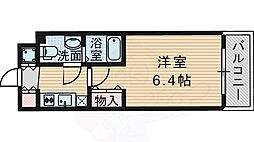 ファミーユ千里山西 1Kの間取図画像