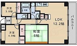 グランベール桃山台 3LDKの間取図画像