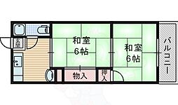 第一清涼マンション 2Kの間取図画像